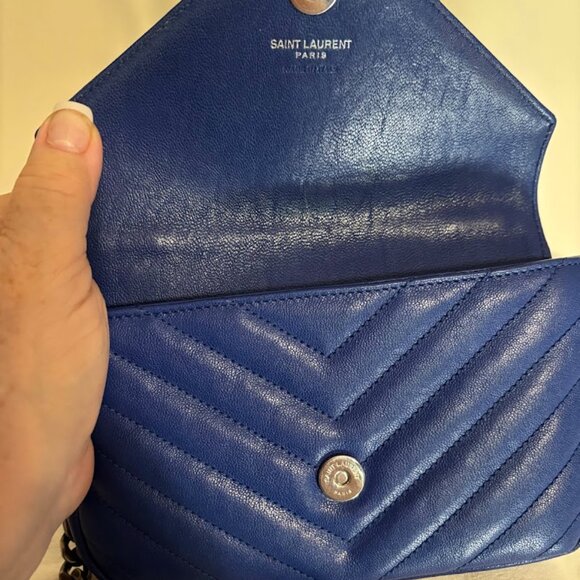 Beautiful YSL Cobalt Blue Small Bag - Excellent Condition - Picture 15 of 16